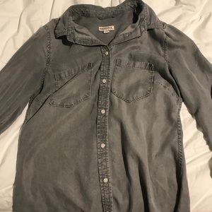 Grey button up
